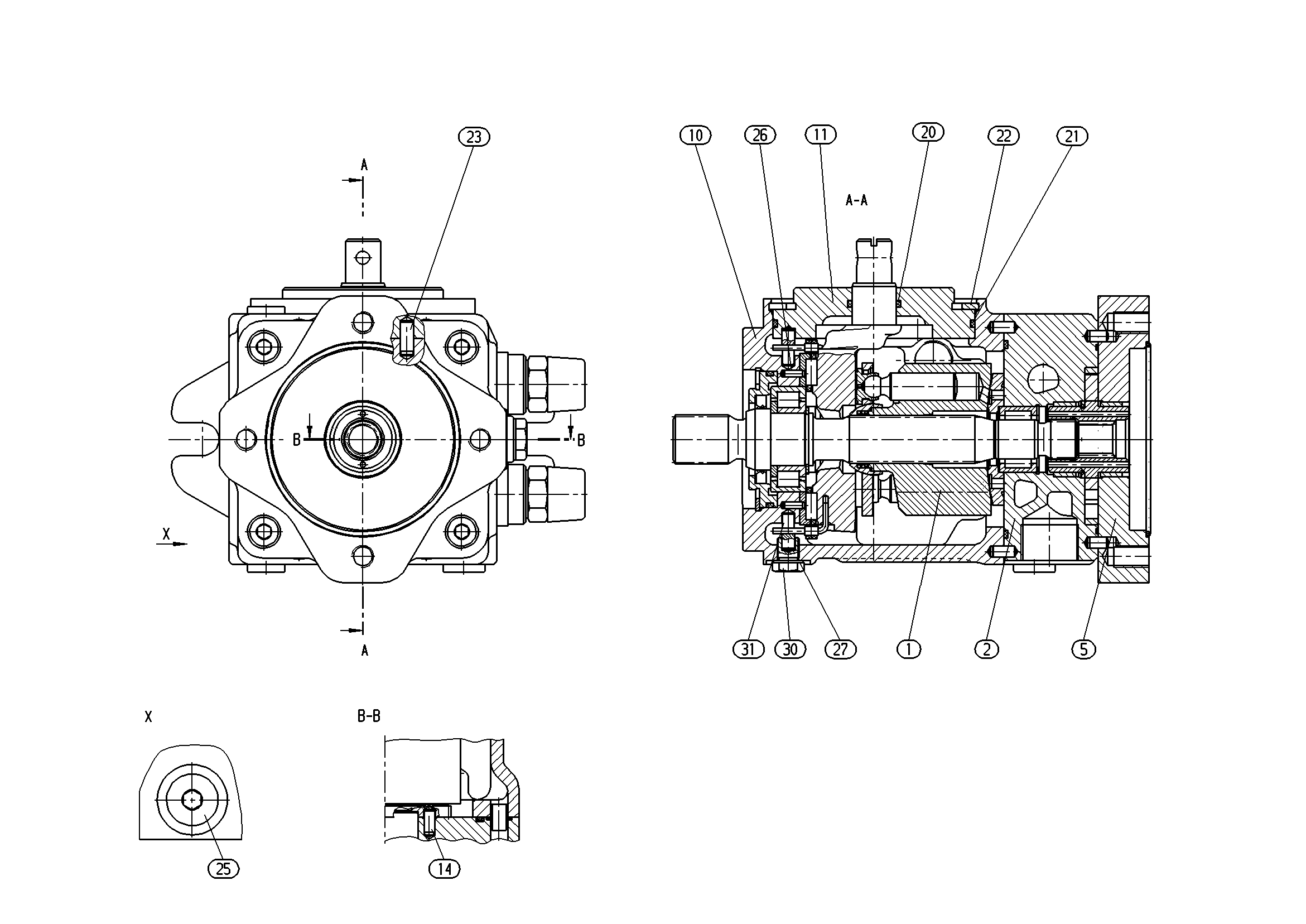A11VG19MD1/10R-PSC16F011S-S — Drawing