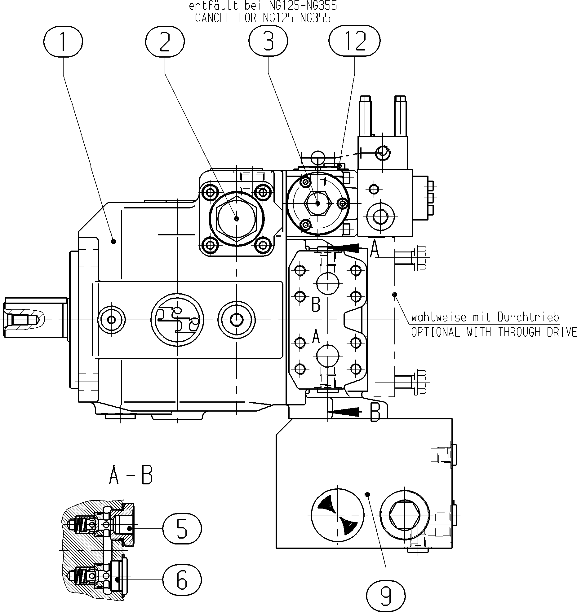 AXIAL-PISTON PUMP — Drawing