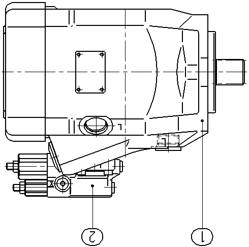 A A10V O 85 DFR1/52R-VUQ61N00 -S1238 — Drawing