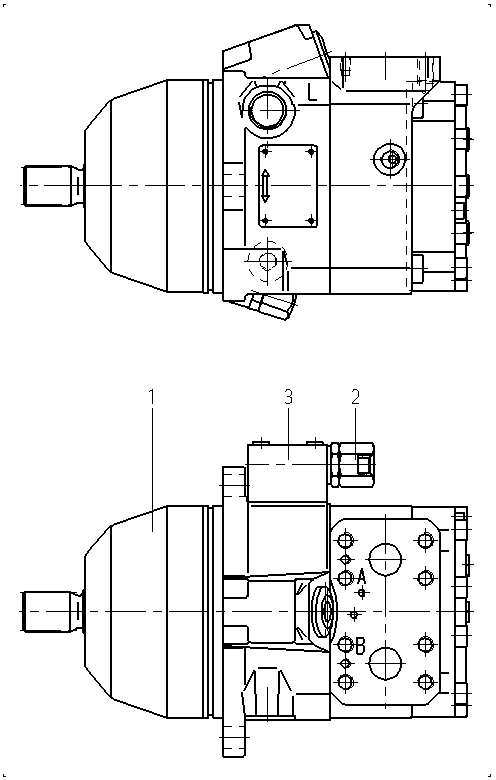 AAA10VE45HZ/50W1-PSF68B020 — Drawing