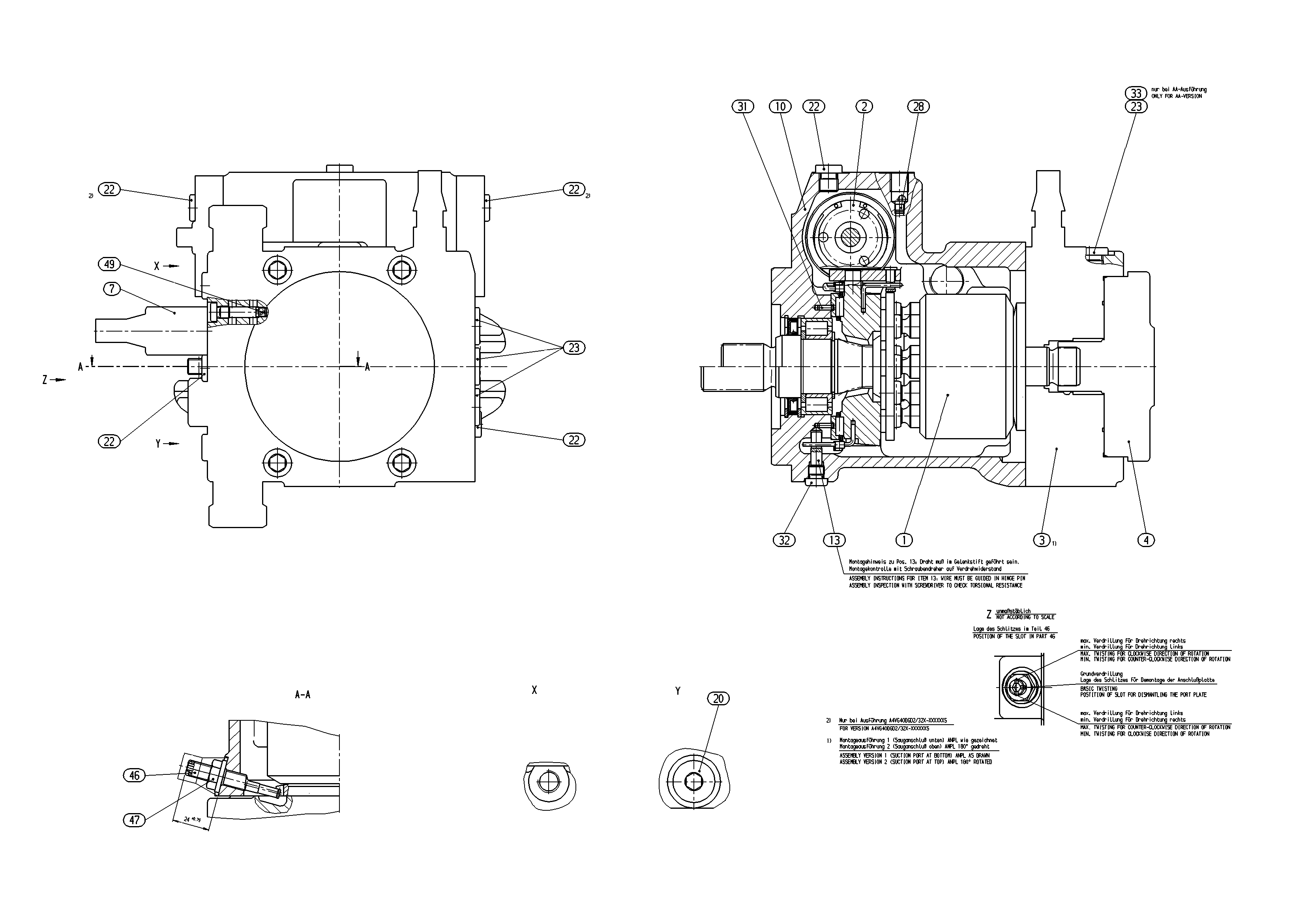 A4VG40DGD2/32R-NZC02F015S — Drawing