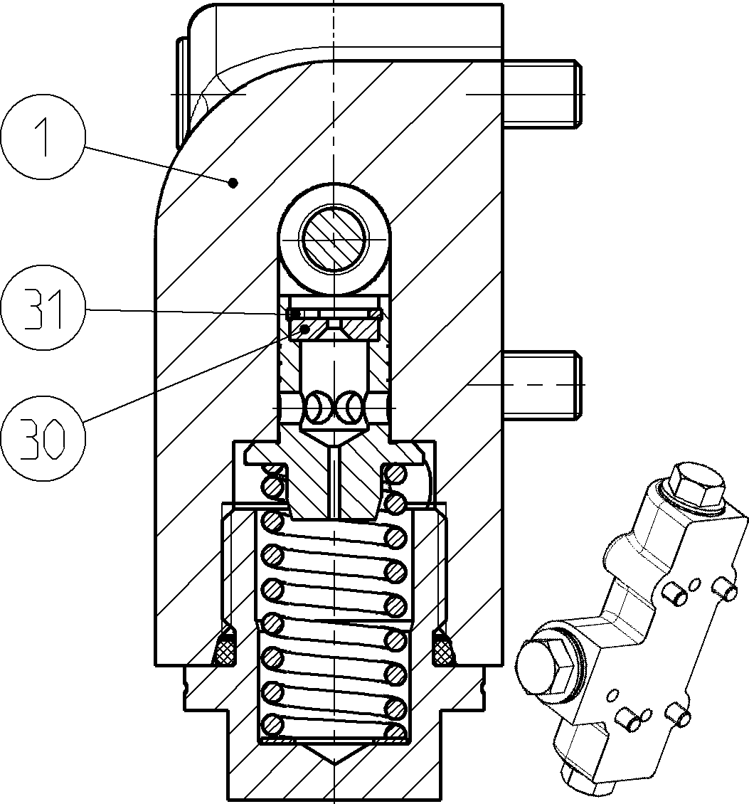 FLUSH/BOOST PRESSURE VALVE — Drawing
