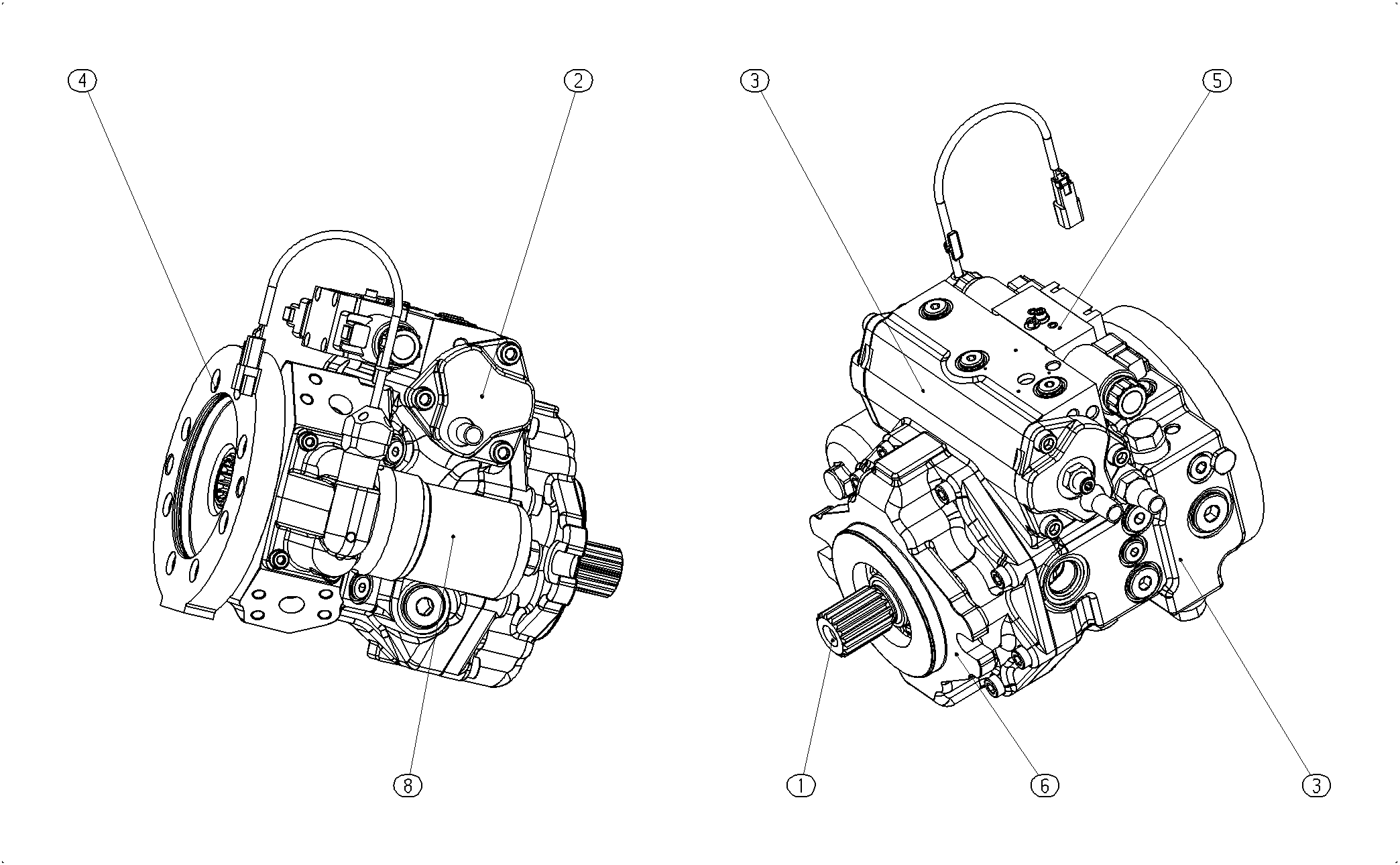 AXIAL-PISTON PUMP — Drawing