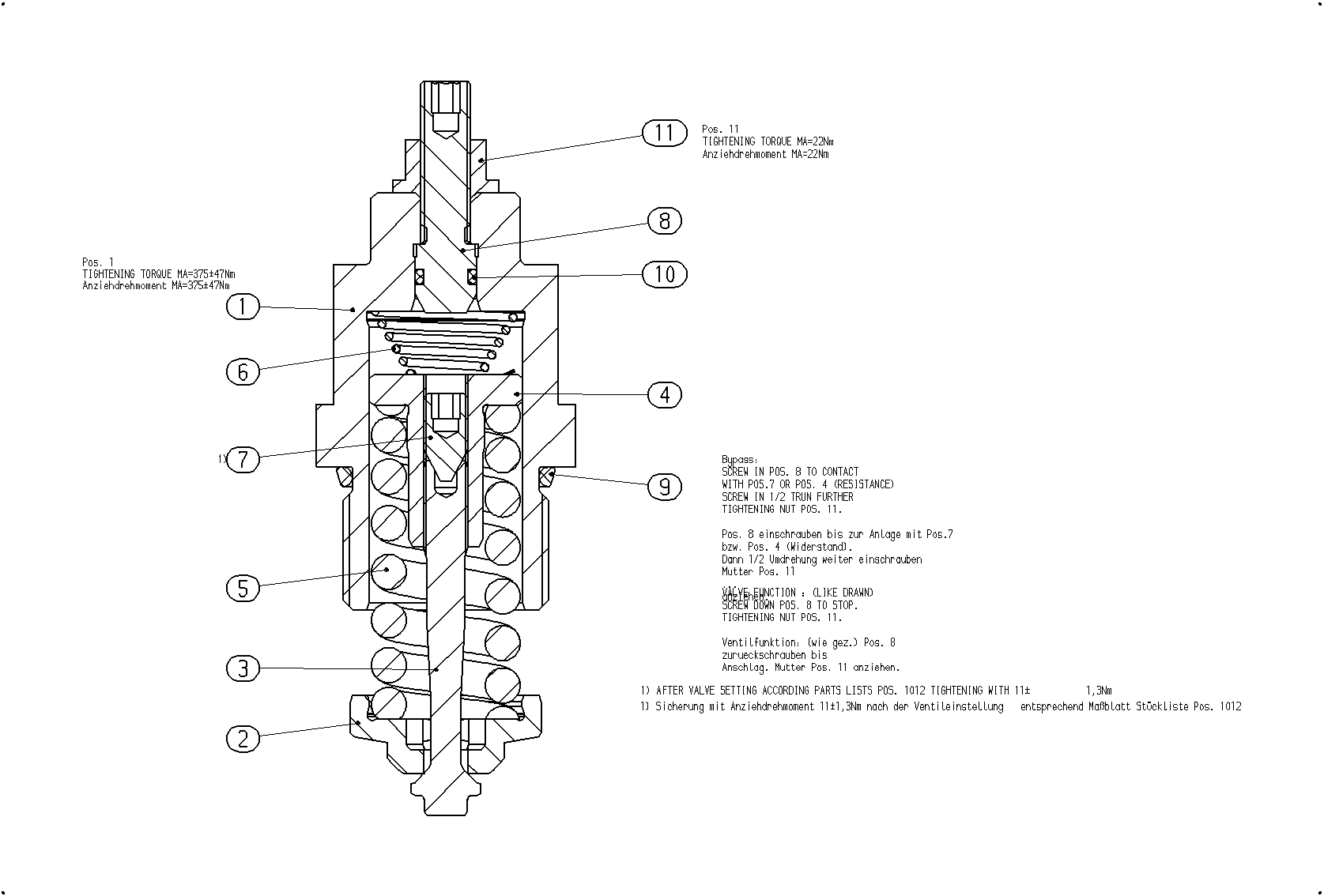 PRESSURE RELIEF VALVE — Drawing