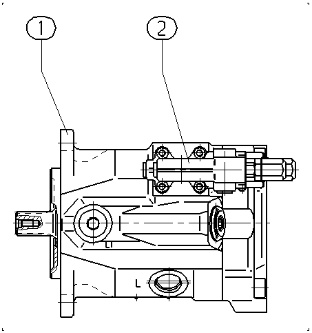 A A10V O 45 DFR /52L-VKC11N00 — Drawing