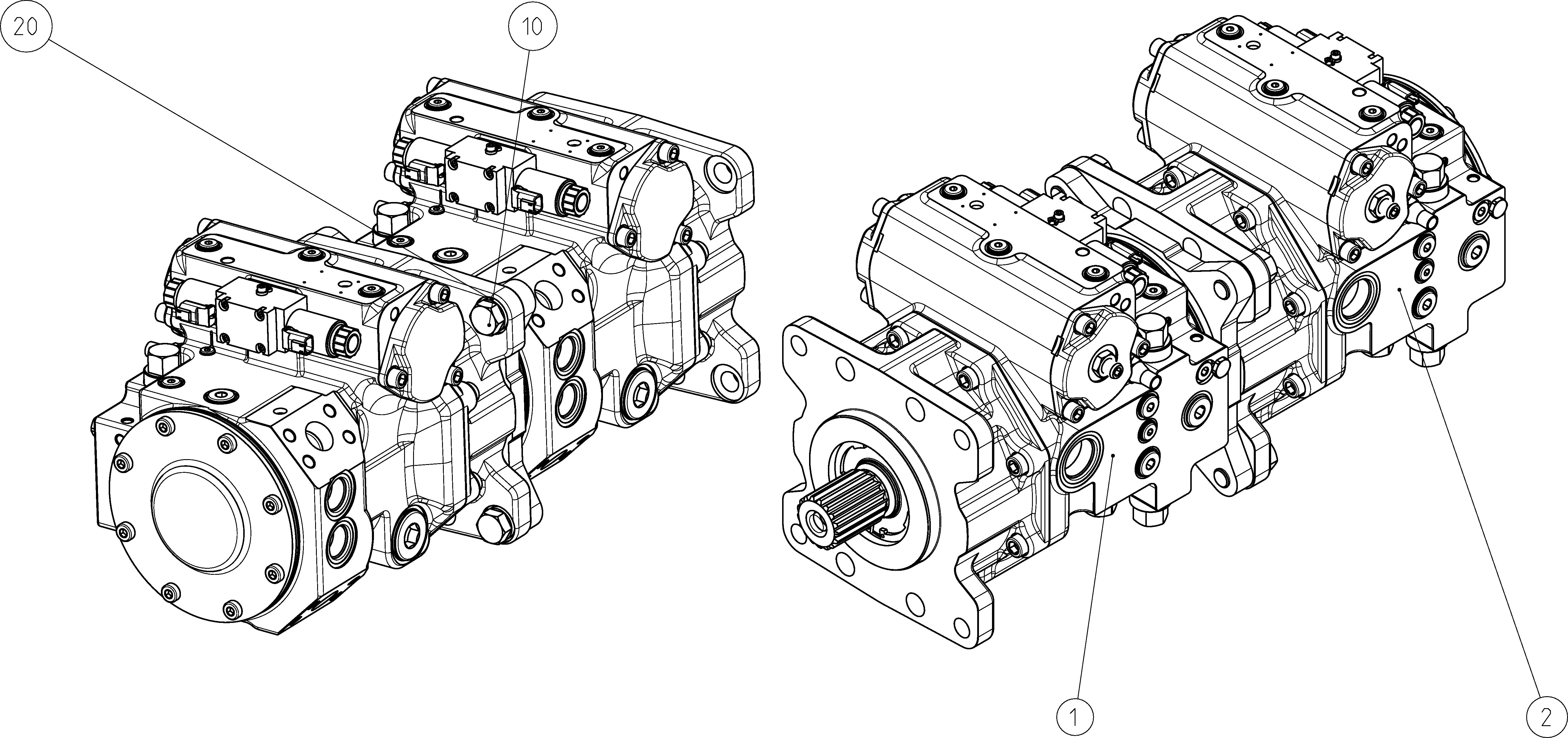 A4VG175EP2DP000/40+A4VG175EP2DP000/40 — Drawing