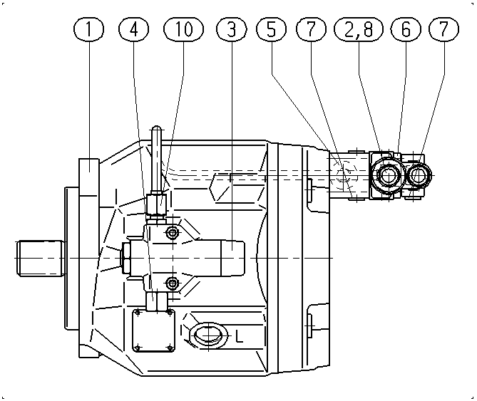 A A10V O 71 FHD /31L-VSC61N00 -S2341 — Drawing