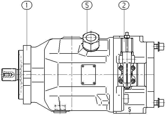 AXIAL-PISTON PUMP — Drawing