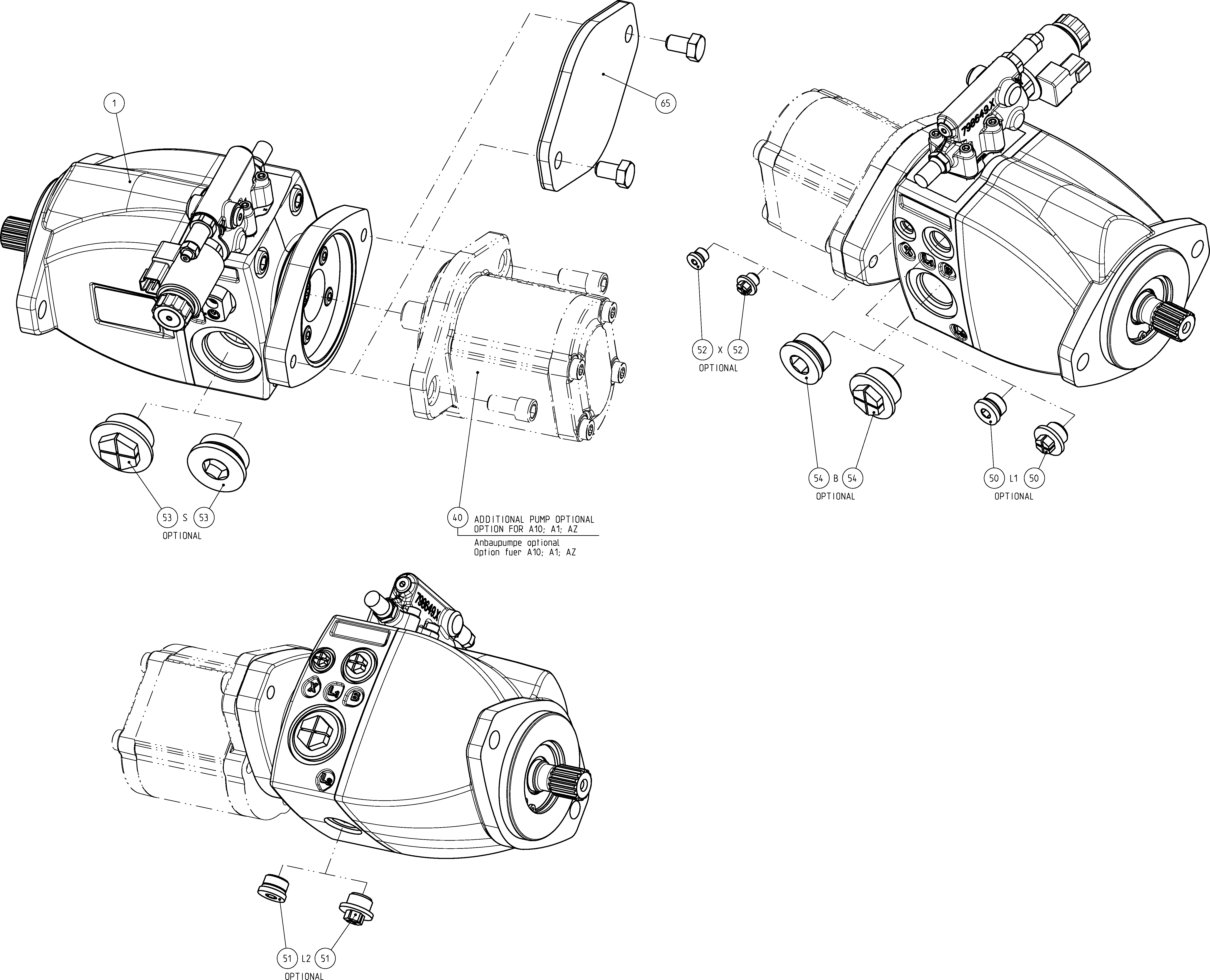 AXIAL-PISTON PUMP — Drawing