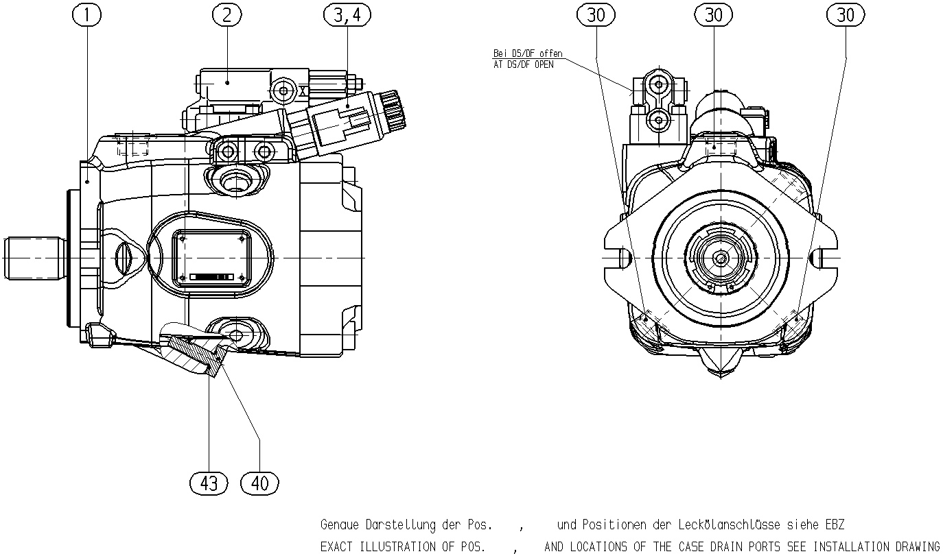 AXIAL-PISTON PUMP — Drawing