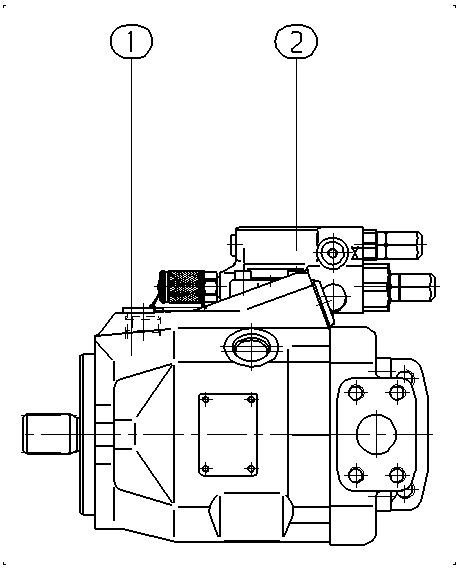 A A10V O 45 DFR1/52L-VSC12N00 -S1213 — Drawing