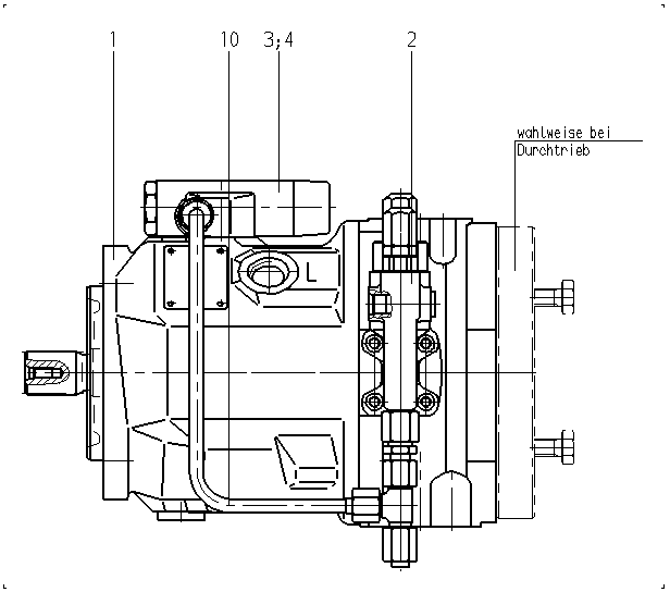 A A10V O 45 FHD /31R-PSC62K04 — Drawing