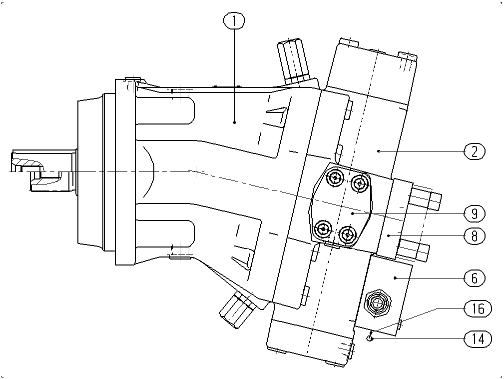 A A6V M 250 FR1 /63L1-VPB150 B-SO118 — Drawing
