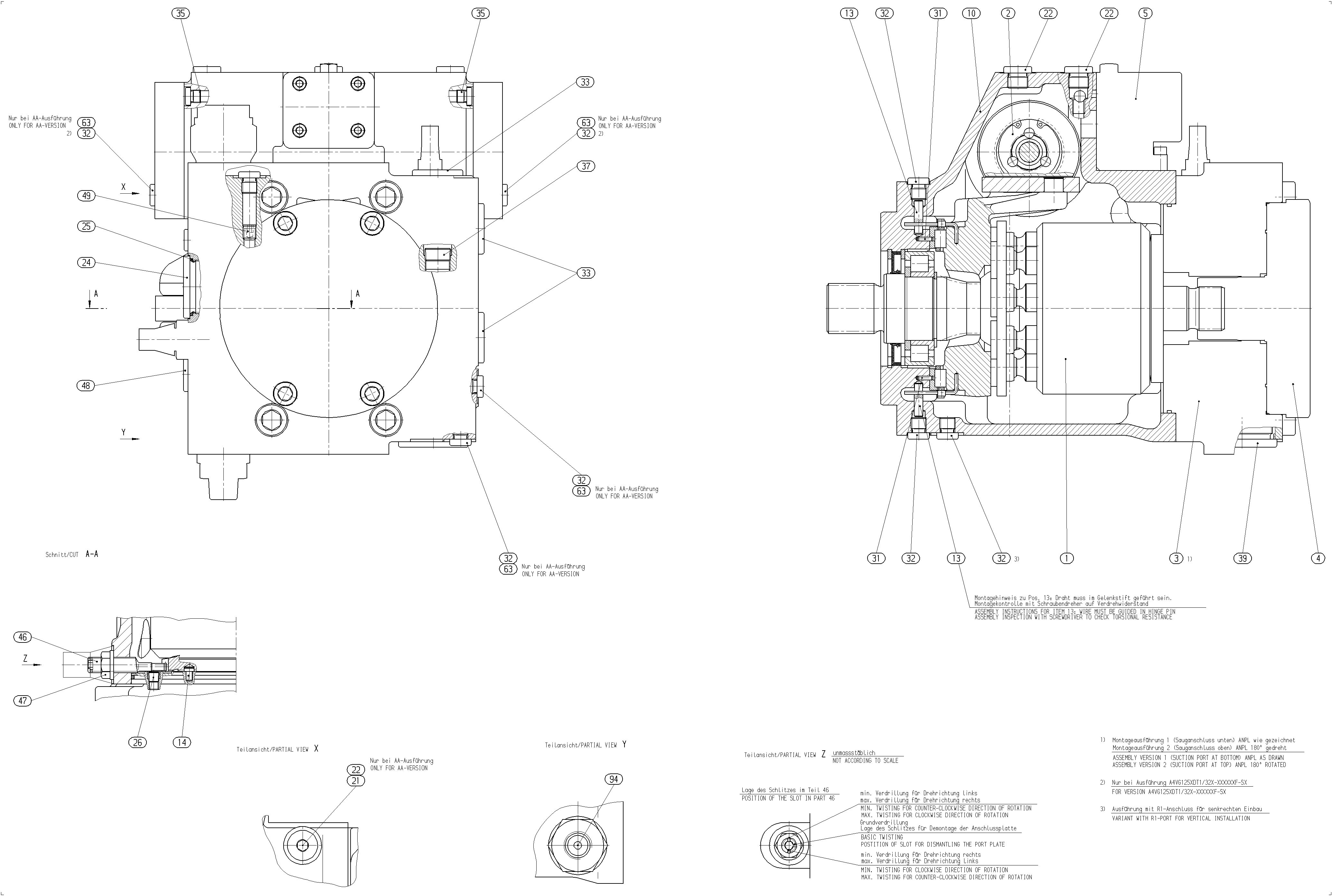 AXIAL-PISTON PUMP — Drawing