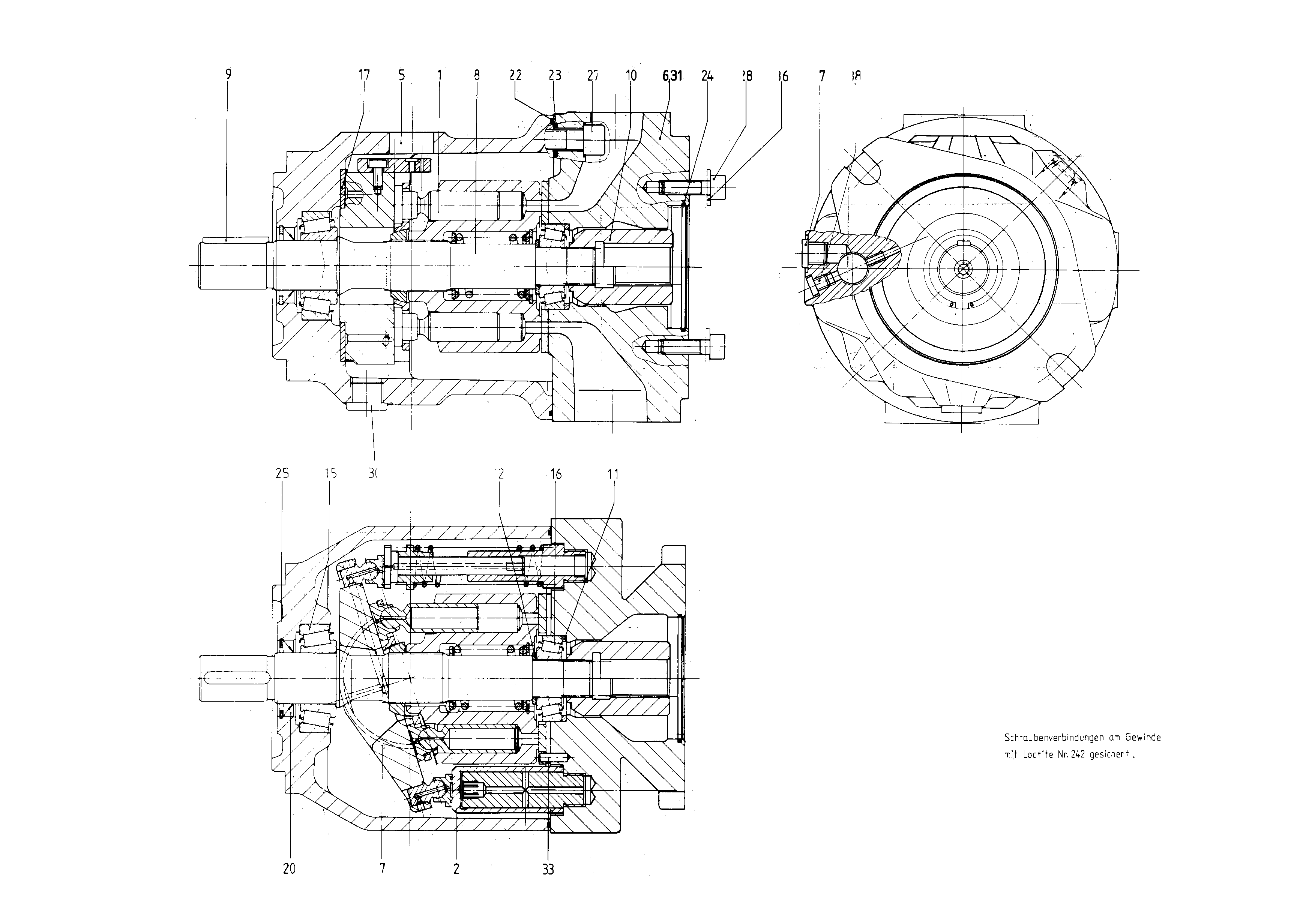 G A10VSO 71 OV /31R-PPA12K26 LR -SO328 — Drawing