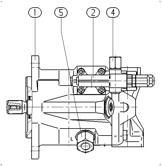 A A10V O 28 DFR /52R-VSC12N00 -S2436 — Drawing