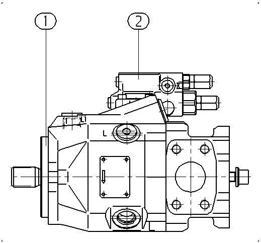 A A10V O 45 DRG /52R-PSC12K68 -SO710 — Drawing