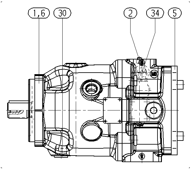 A A10VSO 71 DR /32L-VKD82U99ES2040 — Drawing