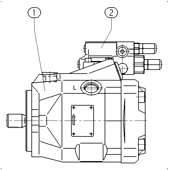 A A10V O 45 DFR1/52L-PSC11N00 -SO407 — Drawing