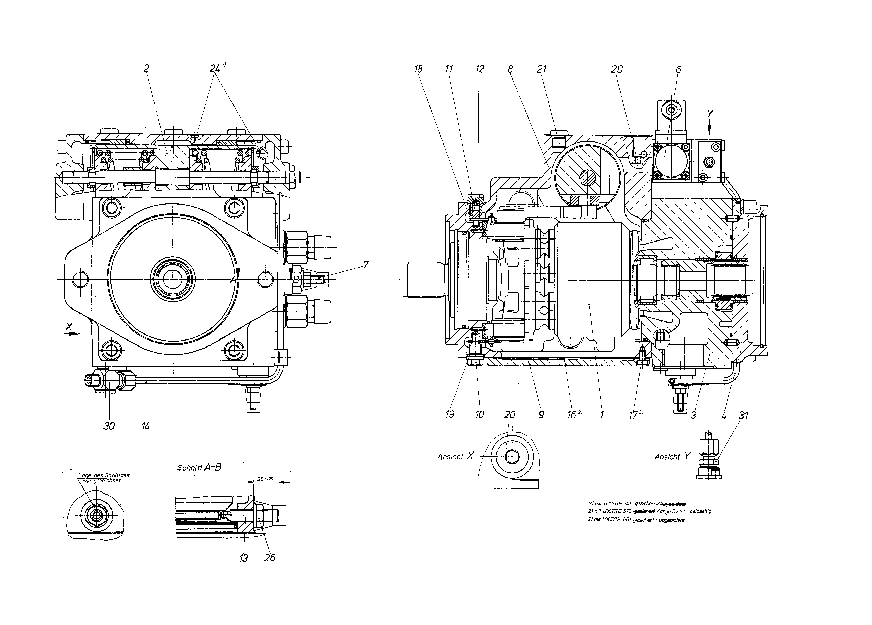 AXIAL-PISTON PUMP — Drawing