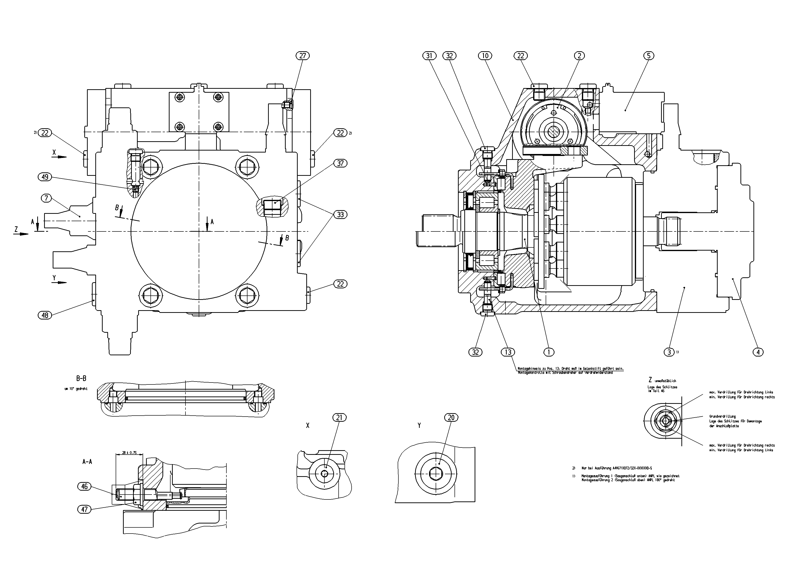 A4VG71EP3D2/32R-NTF02F071DH-S — Drawing