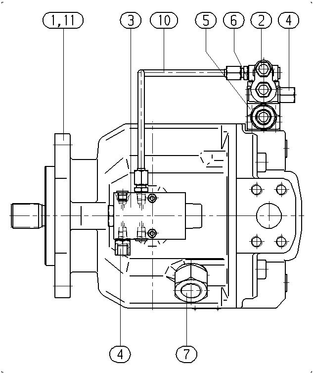 AH A10V O110 DFSR/31L-VUC12N00 -SO596 — Drawing
