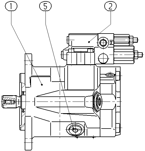 AXIAL-PISTON PUMP — Drawing