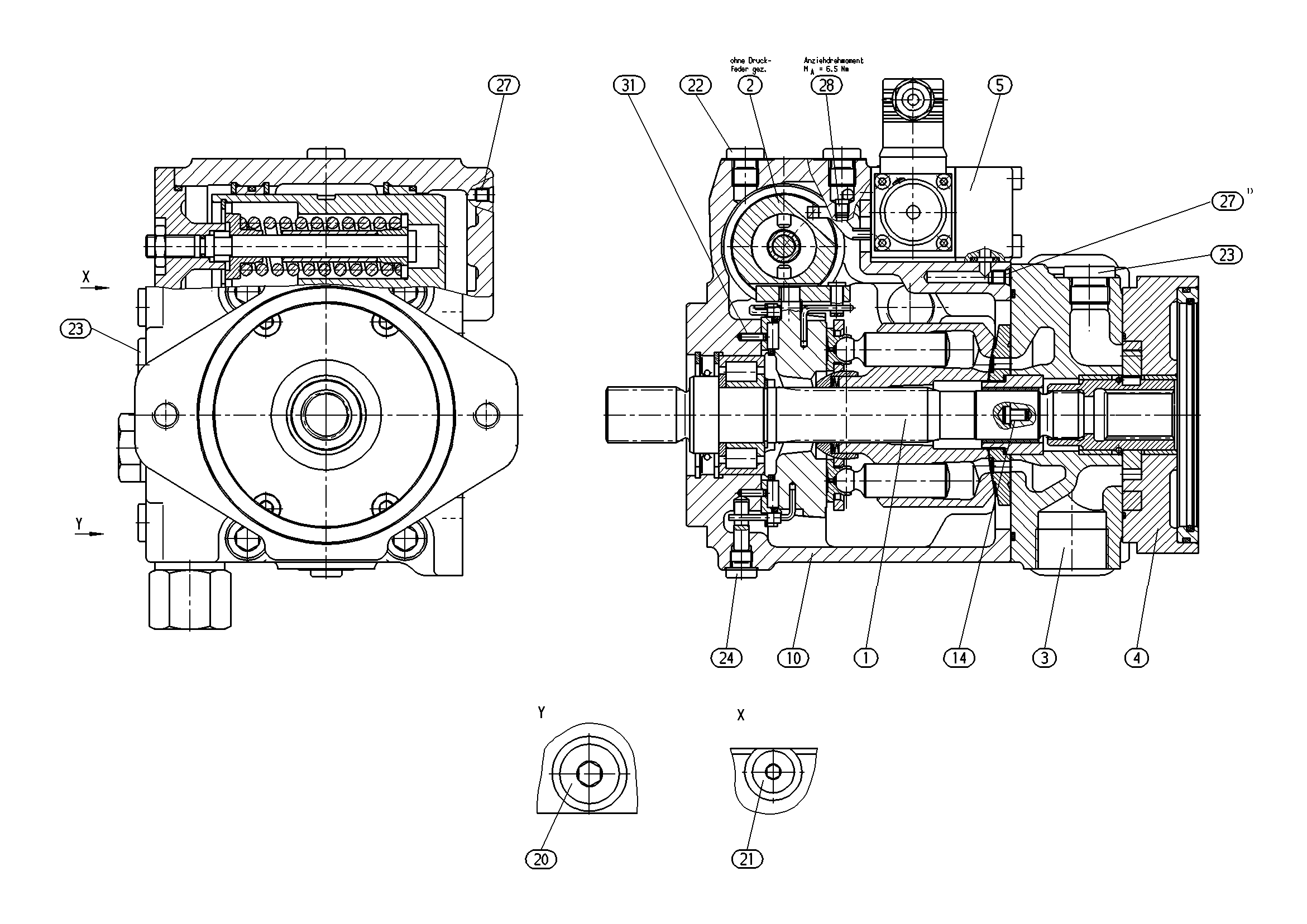 A11VG35EP21/12L-PSC10F022S — Drawing