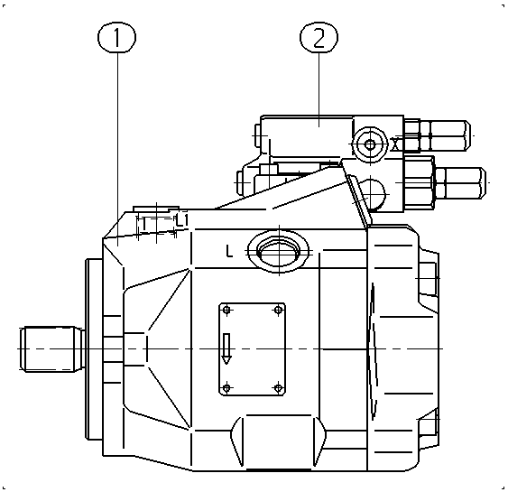 A A10V O 45 DR /52R-PSC64N00 — Drawing