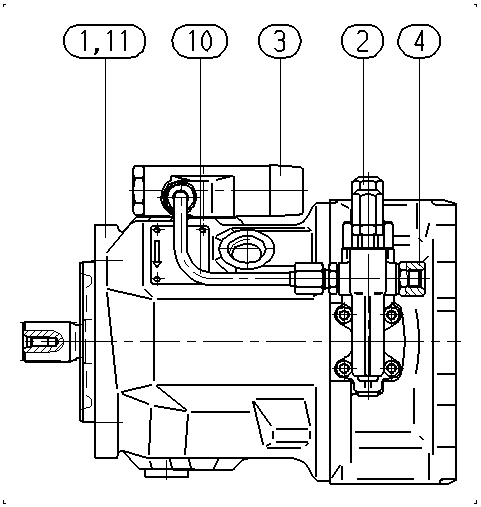 AXIAL-PISTON PUMP — Drawing