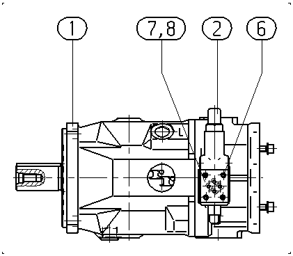 AA10VSO140DR/31R-PPB12K01-SO634 — Drawing