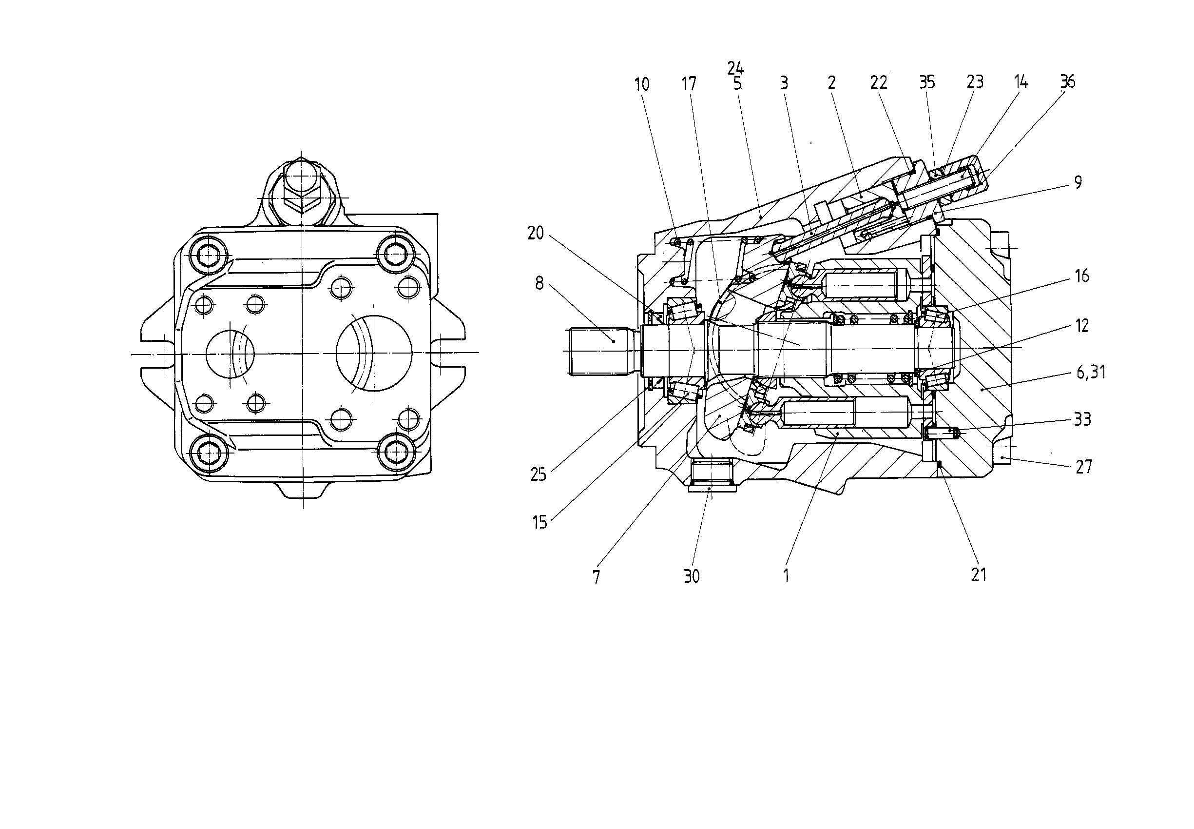 G AA10V O 45 OV /50L-VSC61N00 — Drawing