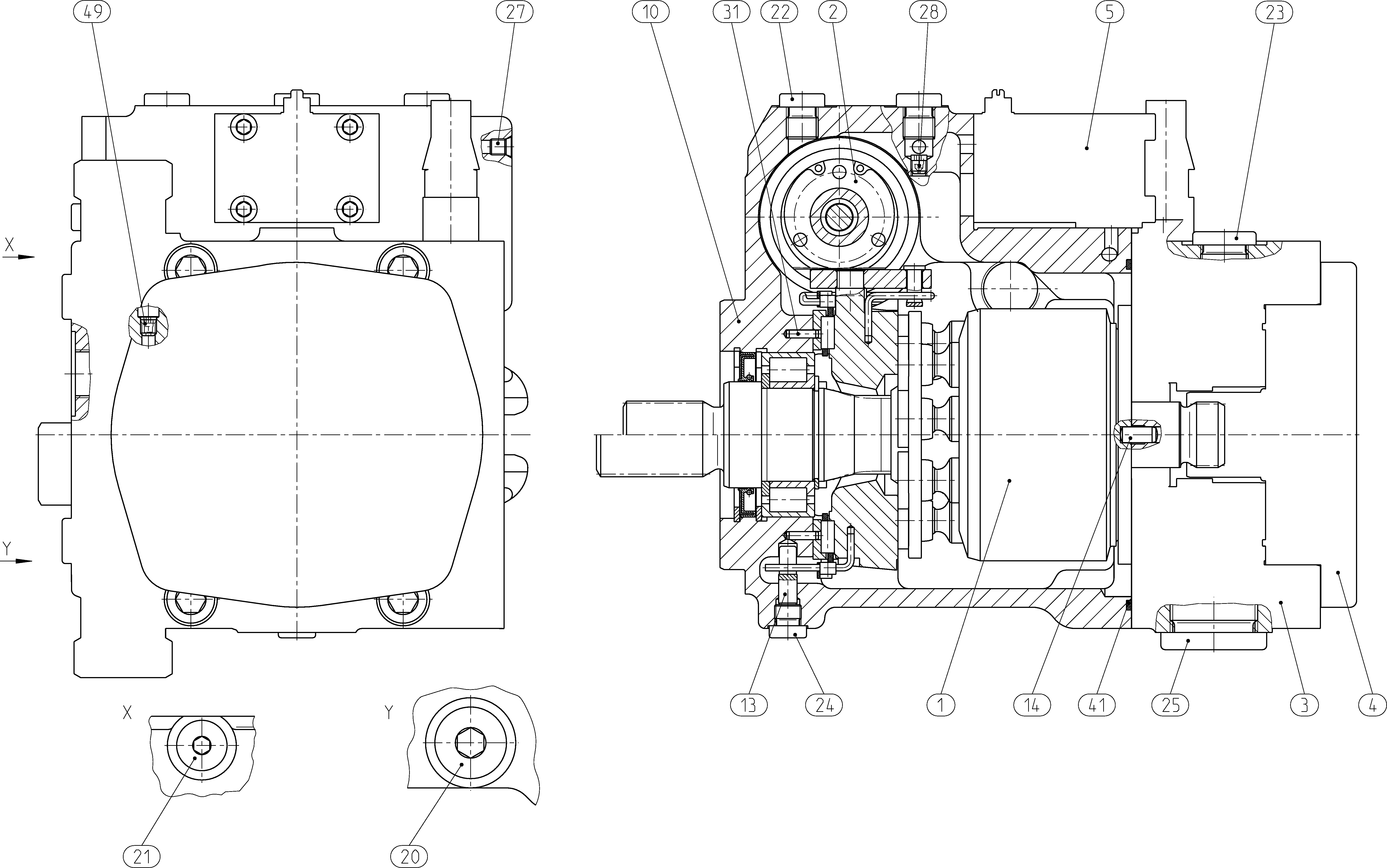 A10VG45EP3D1/10R-NSC10K015EP-S — Drawing