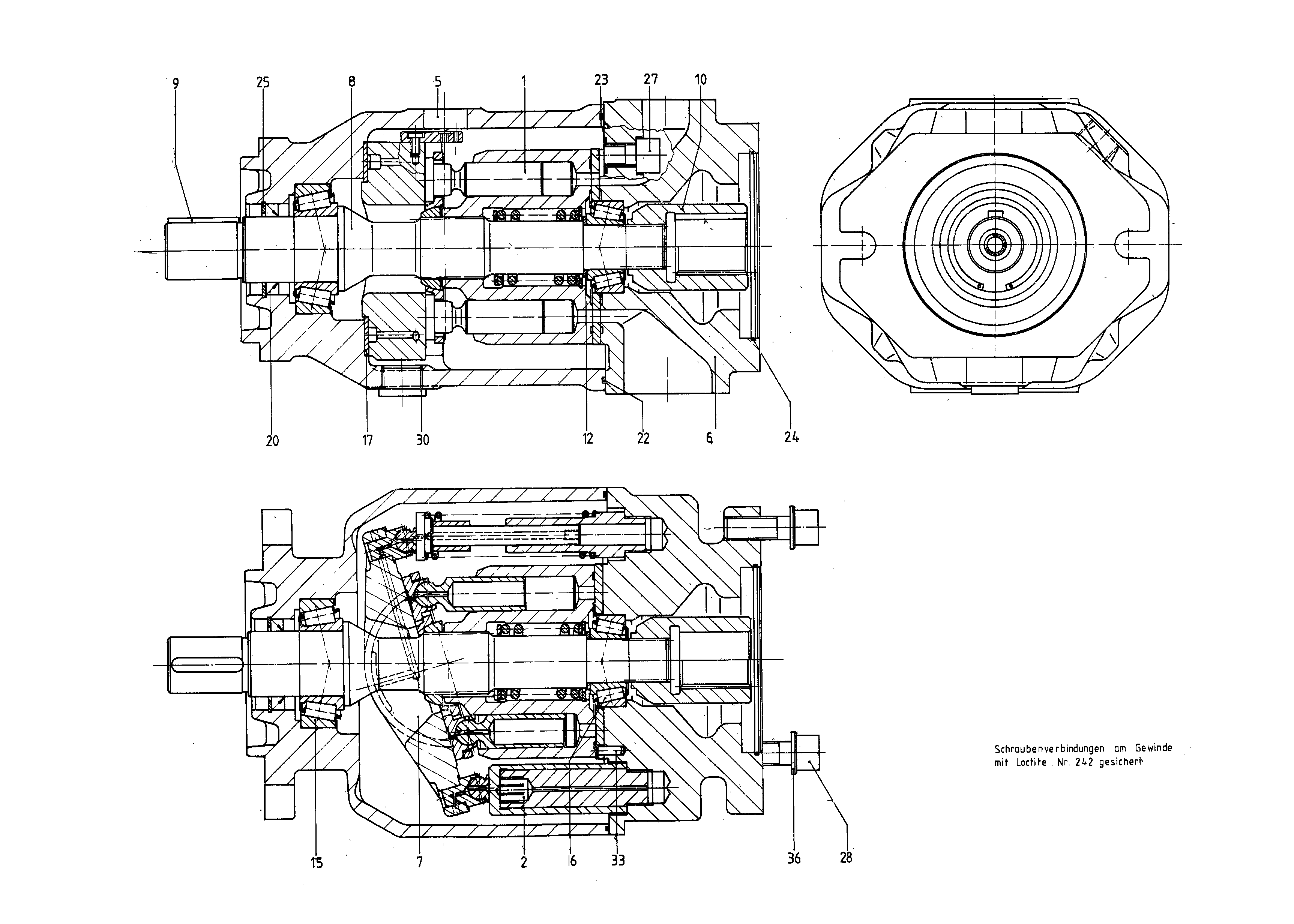 G AA10VSO100 OV /31R-PKC62K68 LR — Drawing