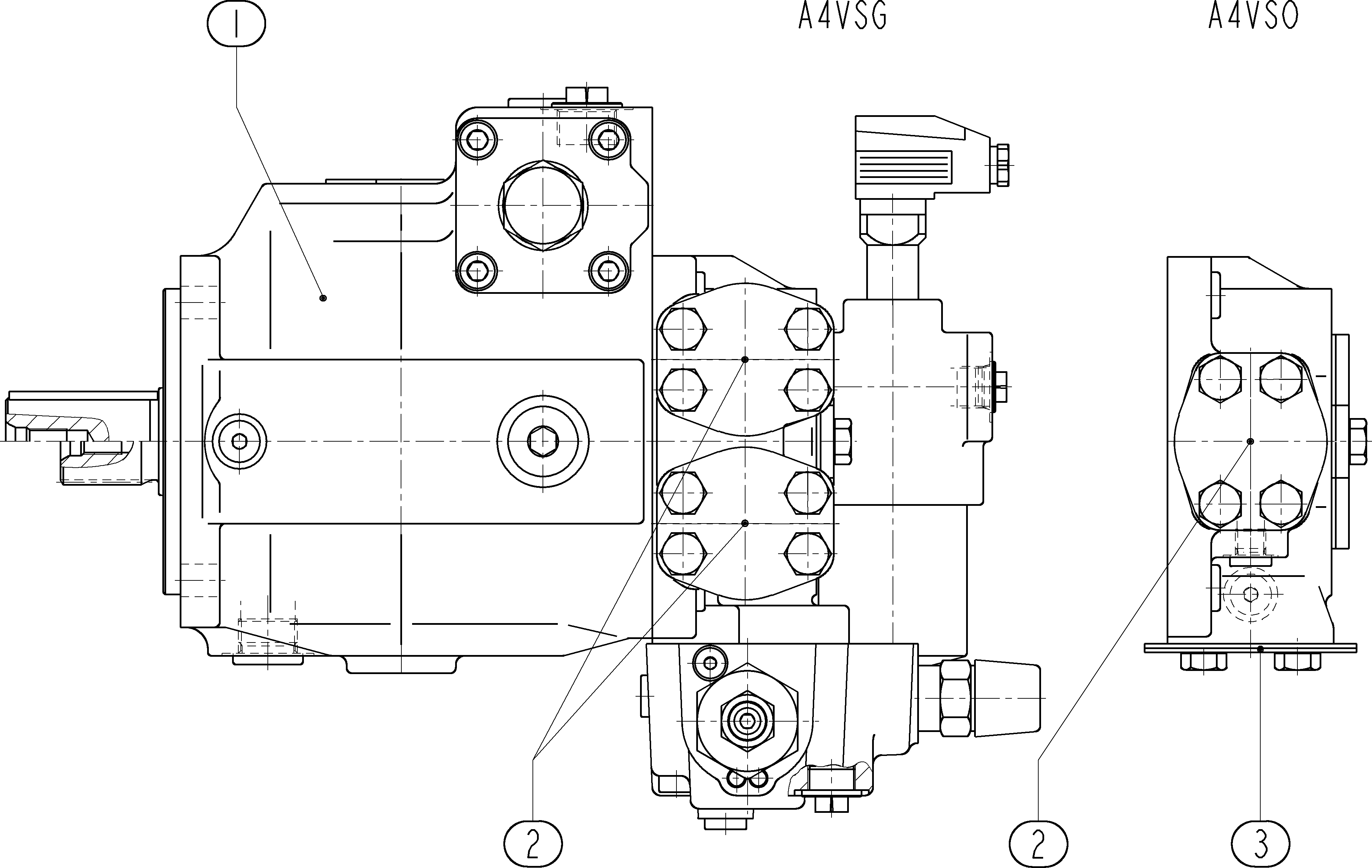 PL A4VSG 125 HD1DT /30L-PZB10K319N — Drawing