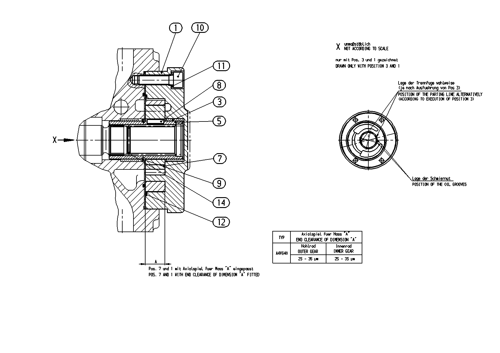 INTERNAL GEAR PUMP — Drawing
