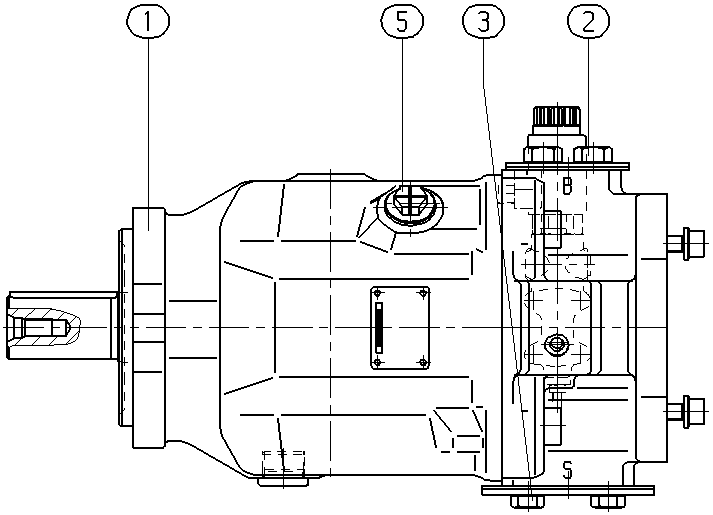 AXIAL-PISTON PUMP — Drawing