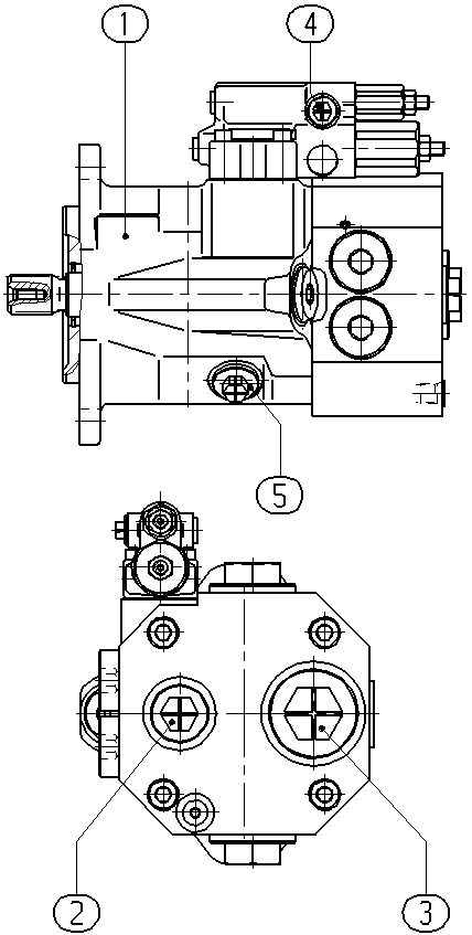 AL A10VWO 28 DFR1/52W-VSC64N00 — Drawing