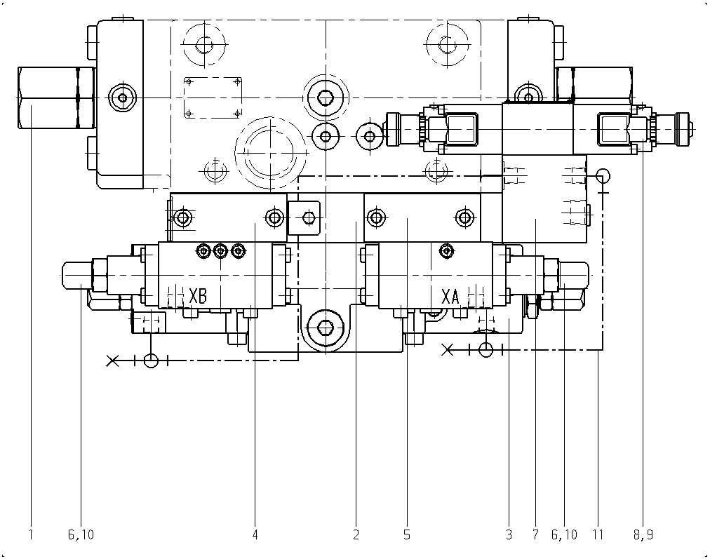 V A4VSG 500 HD1DT /20L-V — Drawing
