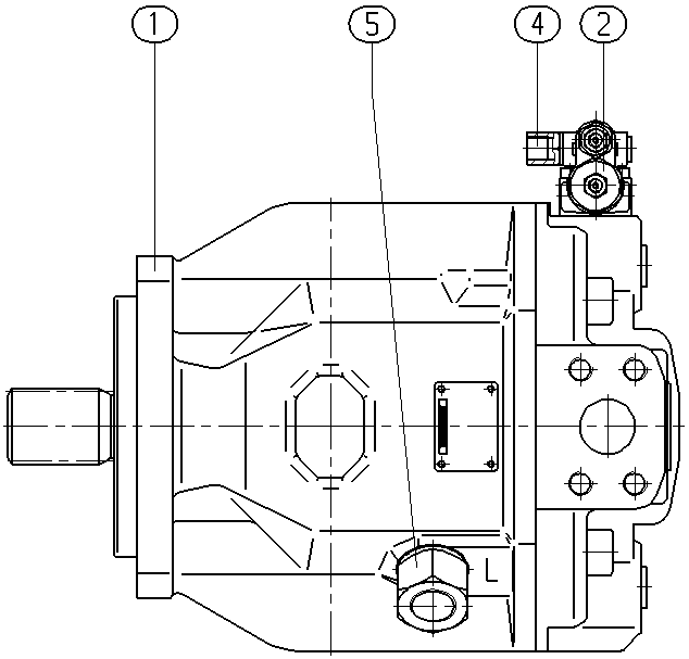 AH A10V O140 DFR /31L-VSD12N00 -S1093 — Drawing
