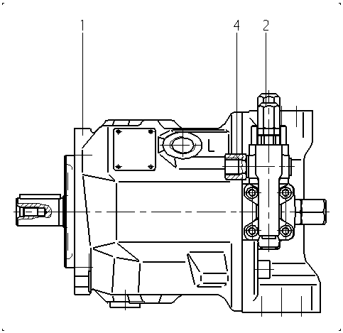 AXIAL-PISTON PUMP — Drawing