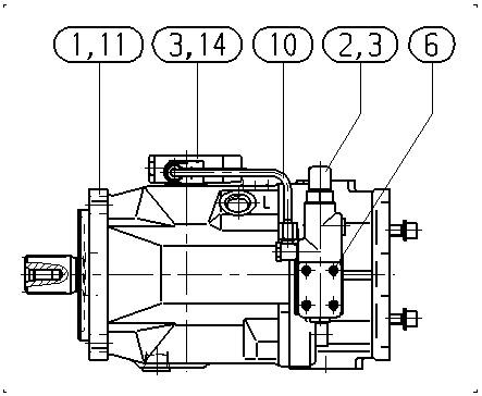 A A10V O140 DFLR/31R-PSD62K01 -SO160 — Drawing