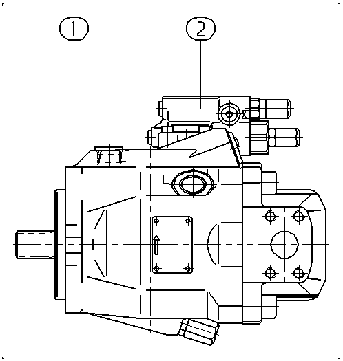 A A10V O 60 DFR1/52L-PWC12N00 -S1008 — Drawing