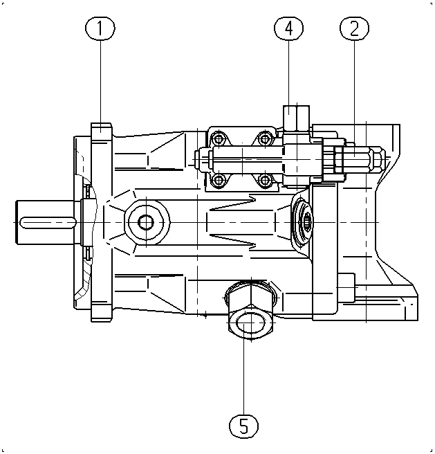 A A10V O 60 DRG /52R-PKD12N00 -SO724 — Drawing