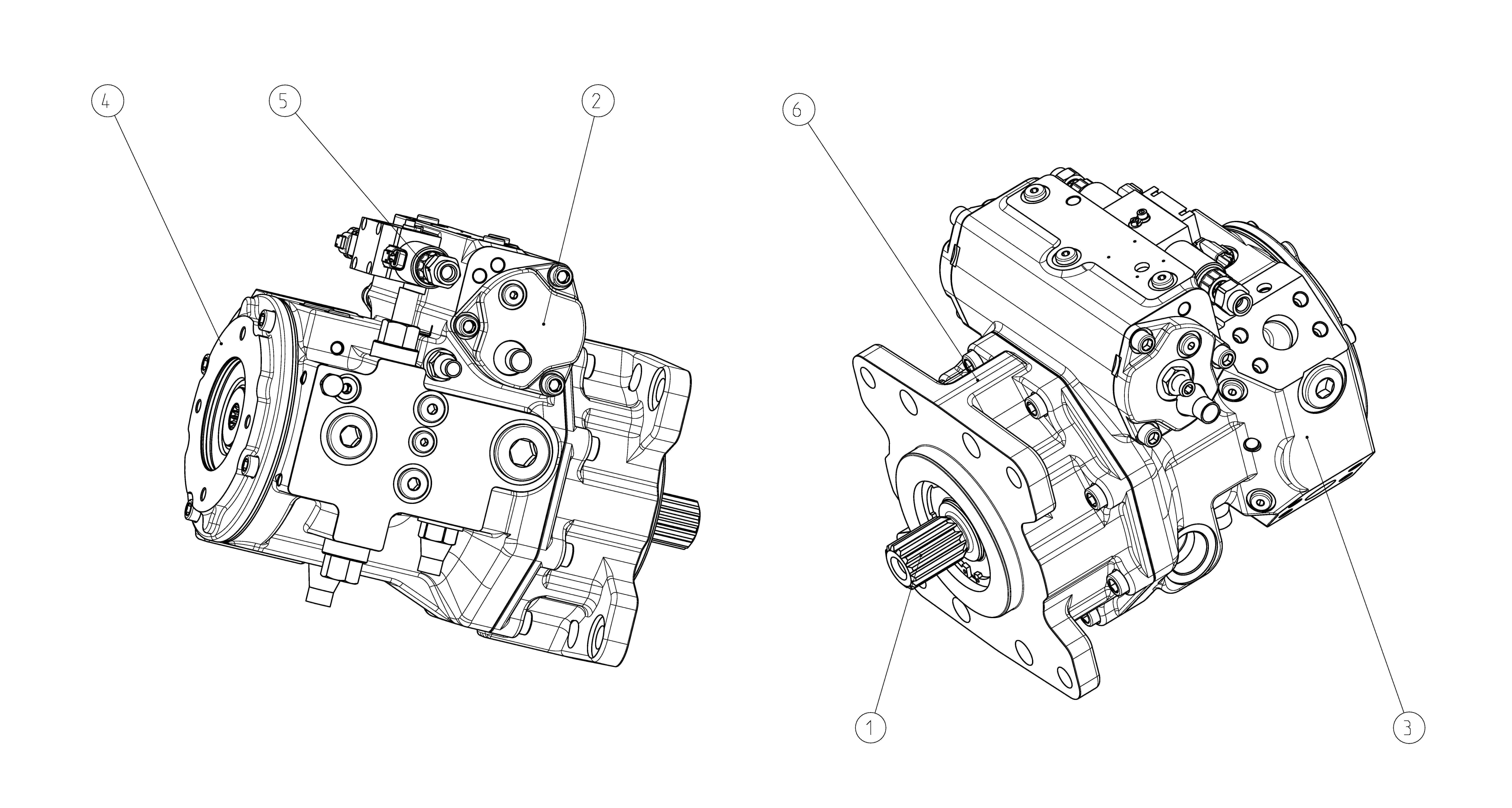 AXIAL-PISTON PUMP — Drawing