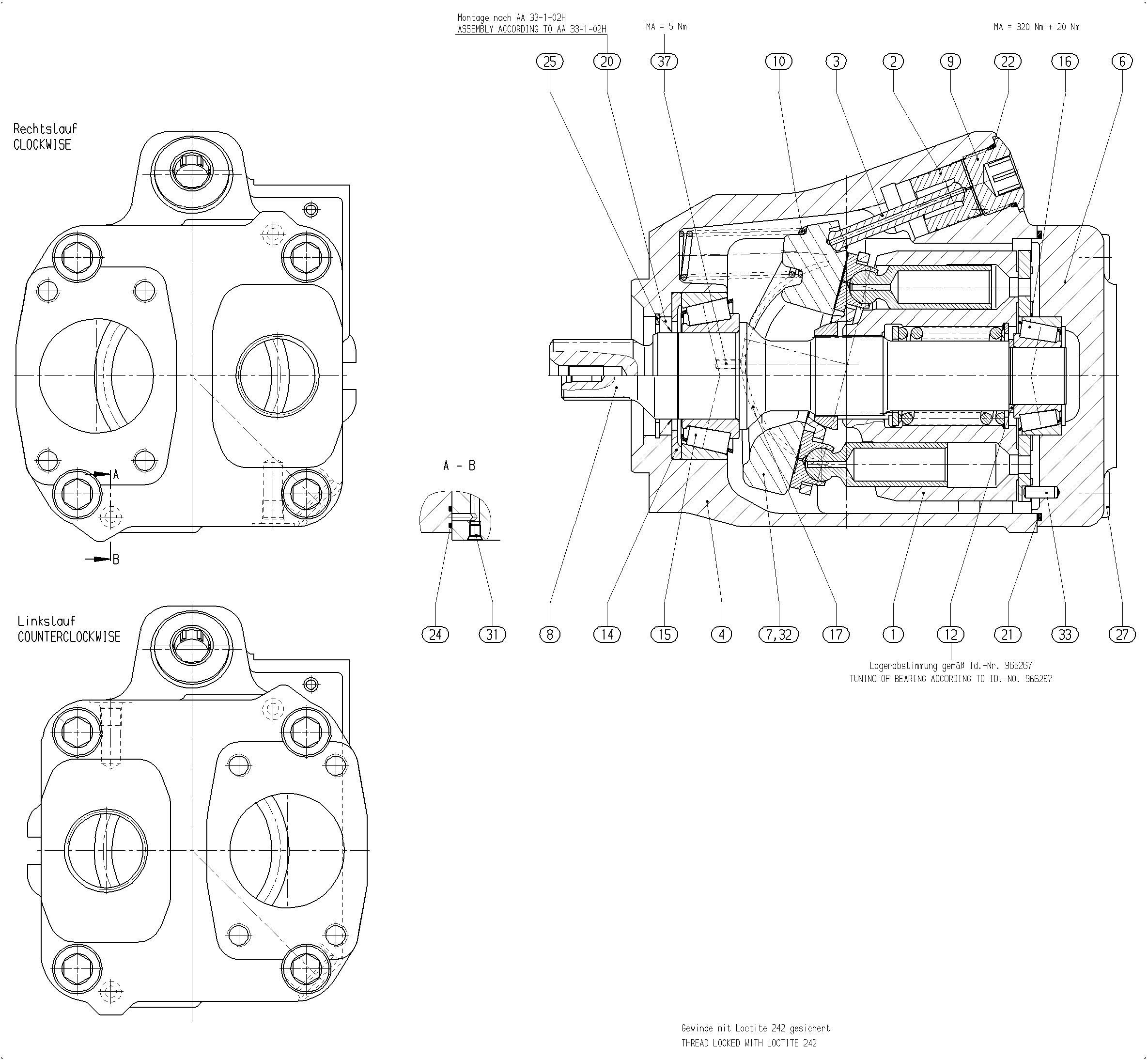 G A10V O 85 OV /52R-VUC59N00 -S1918 — Drawing