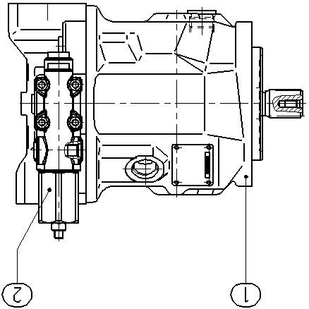 A A10V O 45 DFR /31R-VSC62N00 -S2709 — Drawing