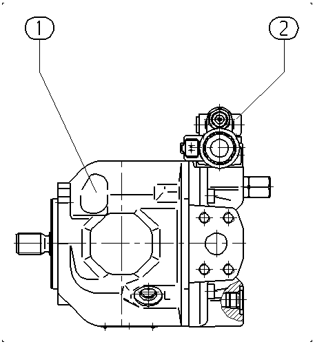 A A10VSO 18ED 73/31L-VSC12N00 -S1833 — Drawing