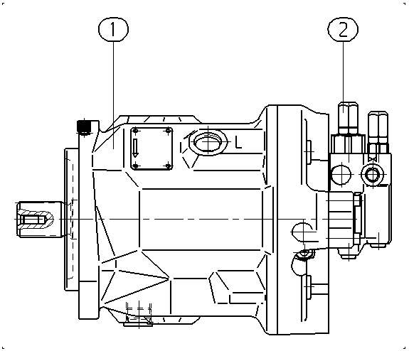 A A10V O 74 DRG /31R-VSC91N00 -S1063 — Drawing