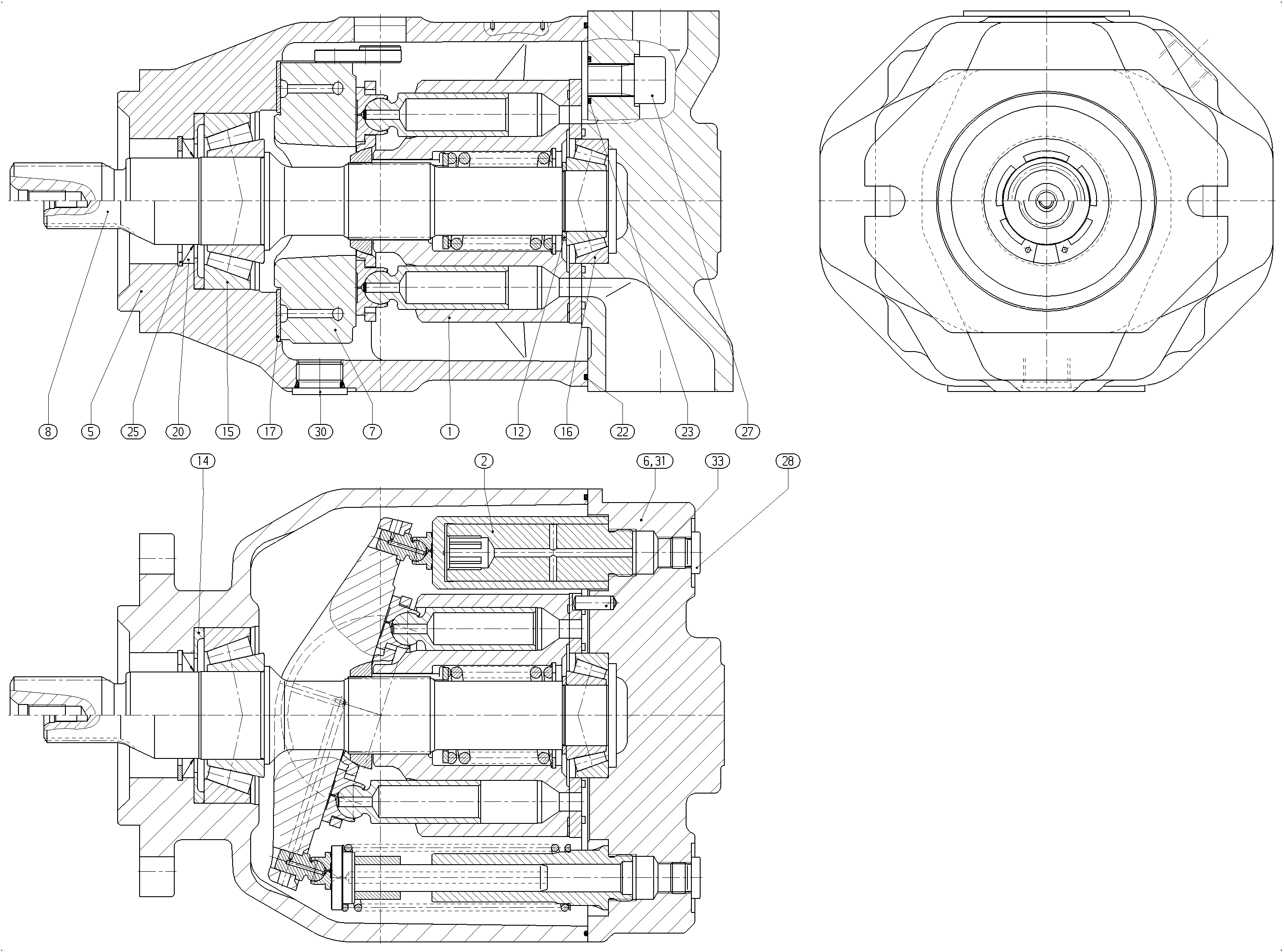 G A10V O140 OV /31L-VSC12N00 LR — Drawing